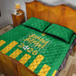 South Africa Soccer 2026 Quilt Bed Set Bafana Bafana Kaofela Protea Green