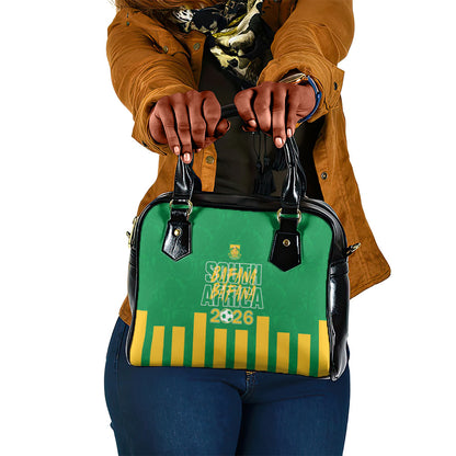 South Africa Soccer 2026 Shoulder Handbag Bafana Bafana Kaofela Protea Green