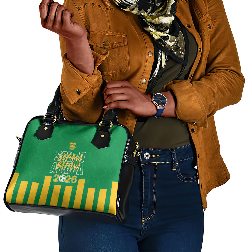 South Africa Soccer 2026 Shoulder Handbag Bafana Bafana Kaofela Protea Green