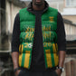 South Africa Soccer 2026 Custom Sleeveless Puffer Jacket Bafana Bafana Kaofela Protea Green