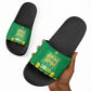 South Africa Soccer 2026 Slide Sandals Bafana Bafana Kaofela Protea Green