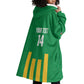 South Africa Soccer 2026 Custom Wearable Blanket Hoodie Bafana Bafana Kaofela Protea Green