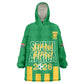 South Africa Soccer 2026 Custom Wearable Blanket Hoodie Bafana Bafana Kaofela Protea Green