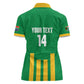 South Africa Soccer 2026 Custom Women Polo Shirt Bafana Bafana Kaofela Protea Green