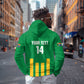 South Africa Soccer 2026 Custom Zip Hoodie Bafana Bafana Kaofela Protea Green