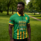 South Africa Soccer 2026 Custom Zipper Polo Shirt Bafana Bafana Kaofela Protea Green