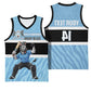 Afro Cricket Botswana Custom Basketball Jersey Go Baggy Blues Zebra Mascot - African Pride