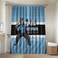 Custom Botswana Cricket Bathroom Set Go Baggy Blues Zebra Mascot