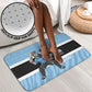Custom Botswana Cricket Bathroom Set Go Baggy Blues Zebra Mascot