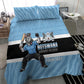 Afro Cricket Botswana Custom Bedding Set Go Baggy Blues Zebra Mascot - African Pride