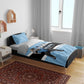 Afro Cricket Botswana Custom Bedding Set Go Baggy Blues Zebra Mascot - African Pride