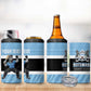 Afro Cricket Botswana Custom 4 in 1 Can Cooler Tumbler Go Baggy Blues Zebra Mascot - African Pride