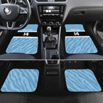 Afro Cricket Botswana Custom Car Mats Go Baggy Blues Zebra Mascot - African Pride