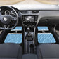 Afro Cricket Botswana Custom Car Mats Go Baggy Blues Zebra Mascot - African Pride