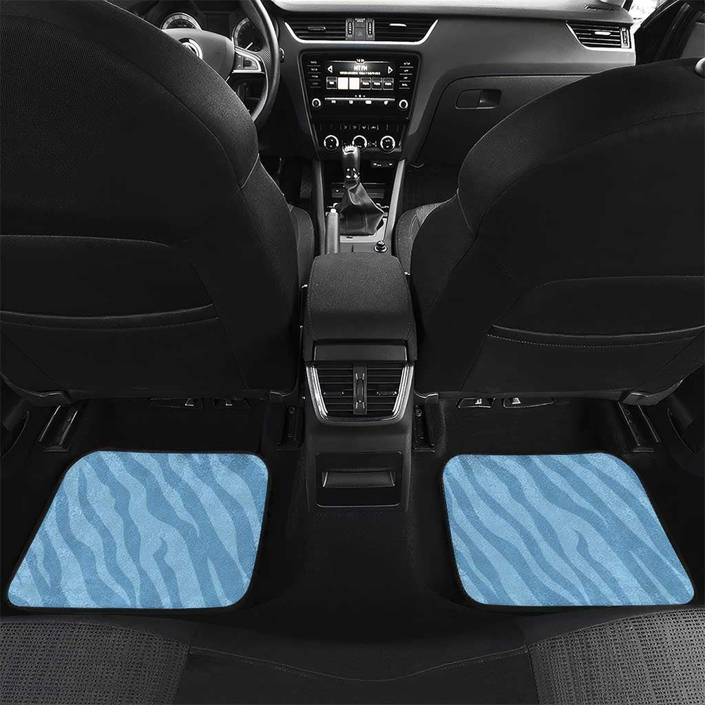 Afro Cricket Botswana Custom Car Mats Go Baggy Blues Zebra Mascot - African Pride