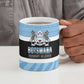 Custom Botswana Cricket Ceramic Mug Go Baggy Blues Zebra Mascot