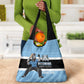 Afro Cricket Botswana Custom Grocery Bag Go Baggy Blues Zebra Mascot - African Pride