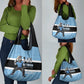 Afro Cricket Botswana Custom Grocery Bag Go Baggy Blues Zebra Mascot - African Pride