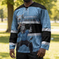 Custom Botswana Cricket Hockey Jersey Go Baggy Blues Zebra Mascot