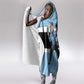 Afro Cricket Botswana Custom Hooded Blanket Go Baggy Blues Zebra Mascot - African Pride
