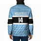 Custom Botswana Cricket Padded Jacket Go Baggy Blues Zebra Mascot