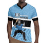 Afro Cricket Botswana Custom Rugby Jersey Go Baggy Blues Zebra Mascot - African Pride
