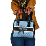 Afro Cricket Botswana Custom Shoulder Handbag Go Baggy Blues Zebra Mascot - African Pride