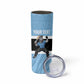 Afro Cricket Botswana Custom Skinny Tumbler Go Baggy Blues Zebra Mascot - African Pride