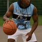 Afro Cricket Botswana Custom Sleeveless Hoodie Go Baggy Blues Zebra Mascot - African Pride