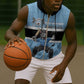 Afro Cricket Botswana Custom Sleeveless Zip Hoodie Go Baggy Blues Zebra Mascot - African Pride