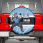 Afro Cricket Botswana Custom Spare Tire Cover Go Baggy Blues Zebra Mascot - African Pride