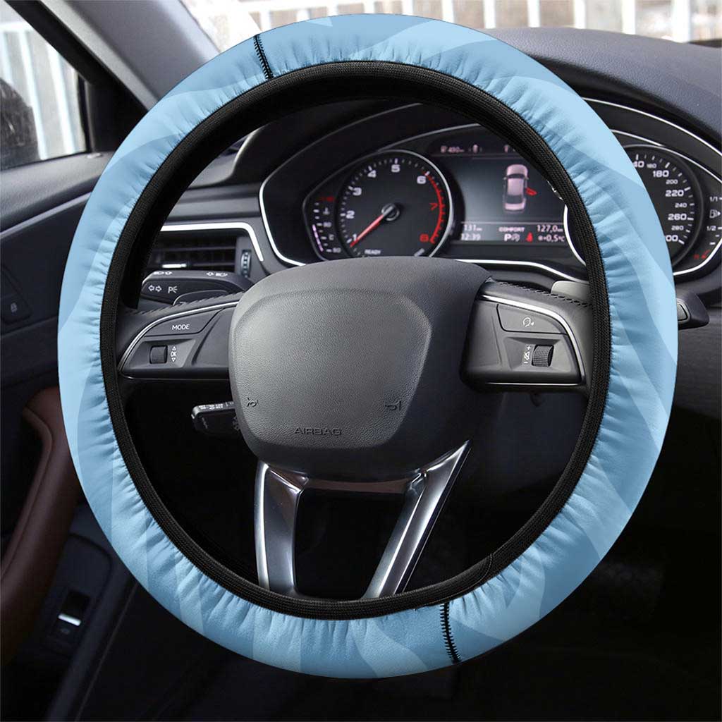 Afro Cricket Botswana Steering Wheel Cover Go Baggy Blues Zebra Mascot - African Pride