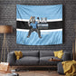 Afro Cricket Botswana Custom Tapestry Go Baggy Blues Zebra Mascot - African Pride
