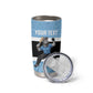 Afro Cricket Botswana Custom Tumbler Cup Go Baggy Blues Zebra Mascot - African Pride