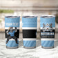 Afro Cricket Botswana Custom Tumbler Cup Go Baggy Blues Zebra Mascot - African Pride
