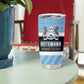 Afro Cricket Botswana Custom Tumbler Cup Go Baggy Blues Zebra Mascot - African Pride