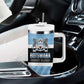 Afro Cricket Botswana Custom Tumbler With Handle Go Baggy Blues Zebra Mascot - African Pride