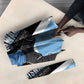 Custom Botswana Cricket Umbrella Go Baggy Blues Zebra Mascot