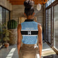 Afro Cricket Botswana Custom Women Sleeveless Polo Shirt Go Baggy Blues Zebra Mascot - African Pride