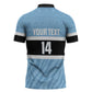Custom Botswana Cricket Zipper Polo Shirt Go Baggy Blues Zebra Mascot