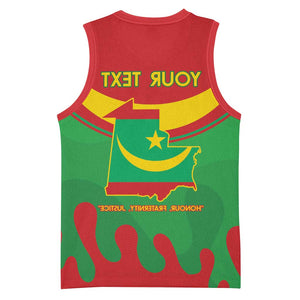 Personalized Mauritania Basketball Jersey Map Flag - Independence Day 1960 - African Pride