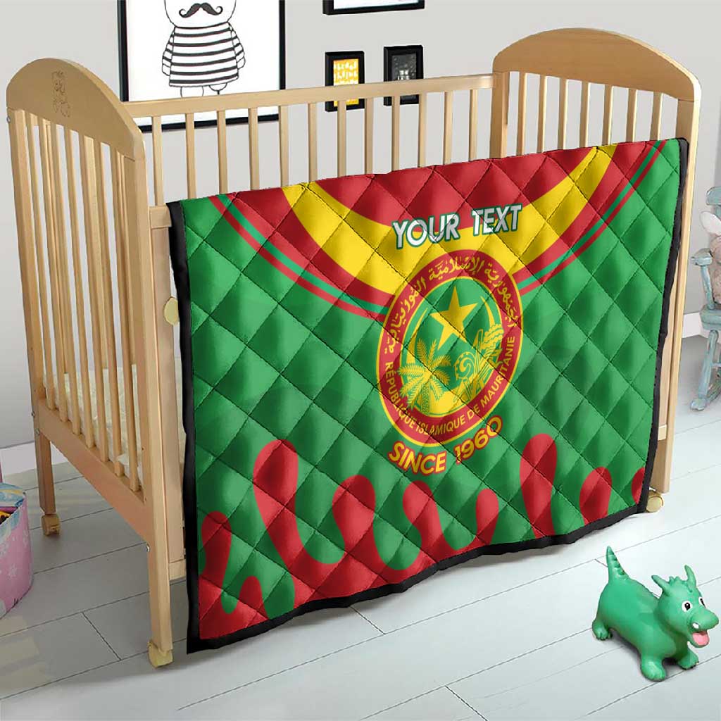 Personalized Mauritania Quilt Map Flag - Independence Day 1960