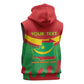 Personalized Mauritania Sleeveless Hoodie Map Flag - Independence Day 1960 - African Pride