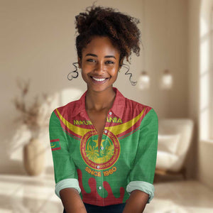 Personalized Mauritania Women Casual Shirt Map Flag - Independence Day 1960 LT14