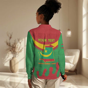 Personalized Mauritania Women Casual Shirt Map Flag - Independence Day 1960 LT14