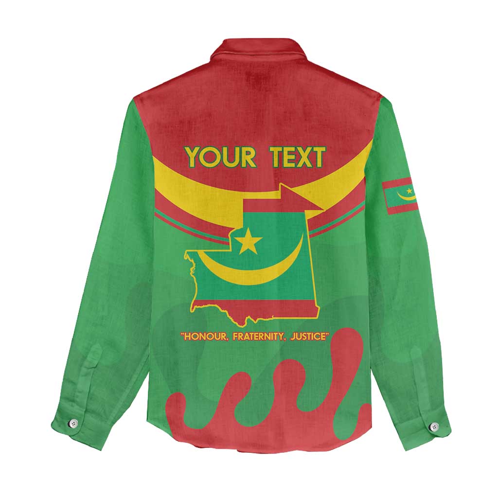 Personalized Mauritania Women Casual Shirt Map Flag - Independence Day 1960 LT14