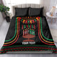 Personalized Afro-American Kwanzaa Bedding Set Kinara Candles African Pattern