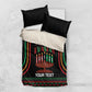 Personalized Afro-American Kwanzaa Bedding Set Kinara Candles African Pattern