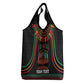 Personalized Afro-American Kwanzaa Grocery Bag Kinara Candles African Pattern