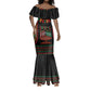 Personalized Afro-American Kwanzaa Mermaid Dress Kinara Candles African Pattern